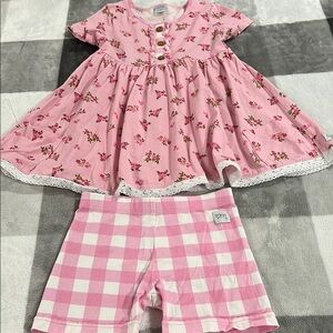 Love Millie Pink Floral Kids Set